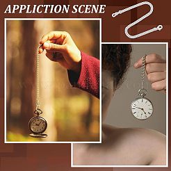 2Pcs 2 Style Iron Clip Pocket Watch Chain&nbsp;DIY-UN0003-62