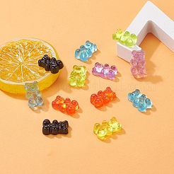 40Pcs 8 Colors Resin Cabochons&nbsp;CRES-YW0001-02