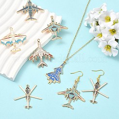 24Pcs 6 Styles Alloy Enamel Pendants&nbsp;ENAM-CJ0007-45
