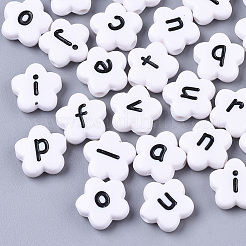 Opaque Spray Painted Acrylic Beads&nbsp;X-SACR-N009-21