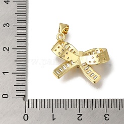 Rack Plating Brass Micro Pave Cubic Zirconia Pendants&nbsp;KK-G500-03C-G