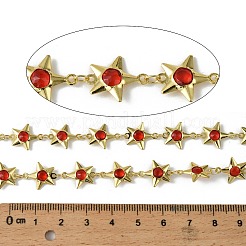 Brass Glass Link Chains&nbsp;CHC-R001-06G-05