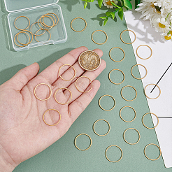 30Pcs 201 Stainless Steel Linking Ring&nbsp;FIND-UN0003-65