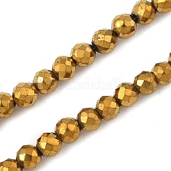 Electroplate Synthetic Magnetic Hematite Beads Strands&nbsp;G-A263-B01-02