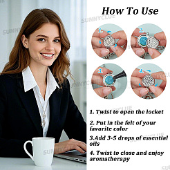 1Pc Alloy Hollow Flat Round Retractable Badge Reel with 304 Stainless Steel Cable Chains&nbsp;NJEW-SC0001-94F