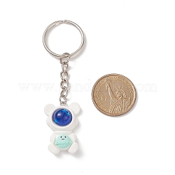 Cute Cartoon Astronaut Resin Pendant Keychain&nbsp;KEYC-JKC00405
