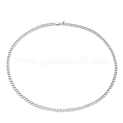 Non-Tarnish Men's 304 Stainless Steel Cuban Link Chain Necklaces&nbsp;NJEW-JN03170-02