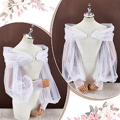 Polyester Detachable Mesh Puff Sleeves&nbsp;AJEW-WH0709-257B