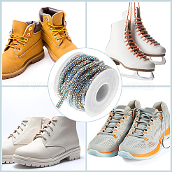 PVC & Rhinestone Shoelace&nbsp;DIY-DC0003-43B