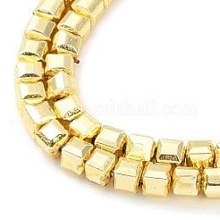 Electroplated Synthetic Non-Magnetic Hematite Beads Strands&nbsp;G-U003-18A-01