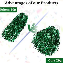 PET Cheerleading Pom Poms Cheerleading Hand Flowers&nbsp;AJEW-CN0007-30