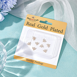 12Pcs Brass Micro Pave Cubic Zirconia Charms&nbsp;KK-BBC0018-38