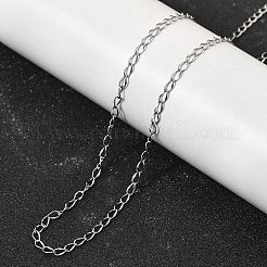 2MM Women's 304 Stainless Steel Twisted Chain Necklaces&nbsp;NJEW-A067-02P