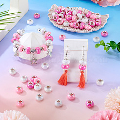 150Pcs Opaque Resin European Beads&nbsp;RESI-TA0004-61C