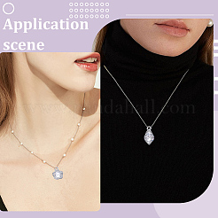 80Pcs 8 Styles Alloy Pendants&nbsp;ZIRC-SP0001-13P