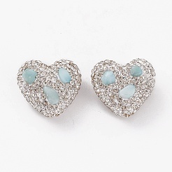 Handmade Polymer Clay Rhinestone Beads&nbsp;RB-C001-02
