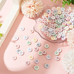200Pcs 2-Hole Resin Buttons&nbsp;BUTT-TA0001-60A