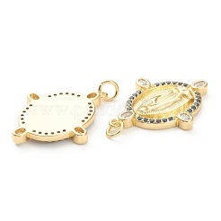Brass Micro Pave Cubic Zirconia Pendants&nbsp;ZIRC-P200-09B-G
