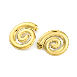 Ion Plating(IP) 304 Stainless Steel Spiral Stud Earrings&nbsp;EJEW-K295-18G