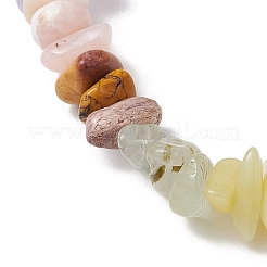 Natural Mixed Gemstone Chips Stretch Bracelets&nbsp;BJEW-JB11069
