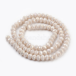 Electroplate Glass Beads Strands&nbsp;X-GLAA-K027-FR-B02