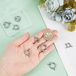 8Pcs 4 Styles 304 Stainless Steel Smooth Surface Spring Ring Clasps&nbsp;STAS-GO0001-23