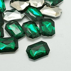 Imitation Taiwan Acrylic Rhinestone Cabochons&nbsp;GACR-A010-18x25mm-M