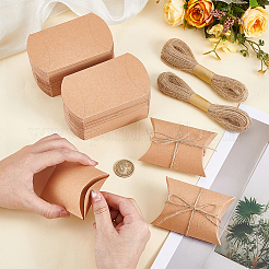 100Pcs Cardboard Paper Candy Pillow Gift Boxes&nbsp;CON-BC0008-15C