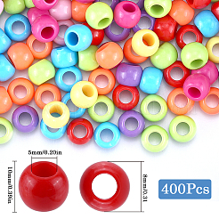 400Pcs Acrylic European Beads&nbsp;MACR-SP0001-02