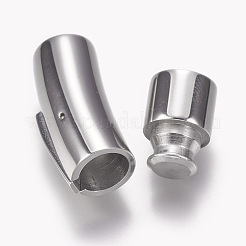 Tarnish Resistant 304 Stainless Steel Bayonet Clasps&nbsp;STAS-A035A-7.5P
