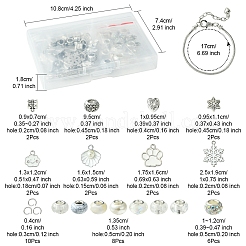 DIY Brass & Alloy European Style Bracelets Making Kits&nbsp;DIY-FS0007-22