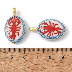 Handmade Porcelain with Brass Pendants&nbsp;PALLOY-JF05983