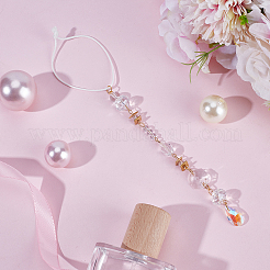 Glass Teardrop Hanging Ornament&nbsp;HJEW-DR00071