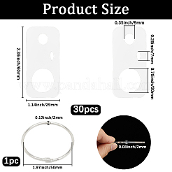 3 Bags Acrylic Thread Winding Boards&nbsp;AJEW-GF0011-67D