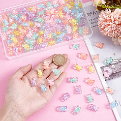150Pcs 6 Colors Transparent Acrylic Beads&nbsp;OACR-NB0001-51