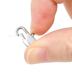 Tarnish Resistant 304 Stainless Steel Lobster Claw Clasps Hand Polished&nbsp;STAS-N078-12C