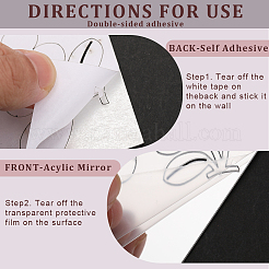 Flower Acrylic Mirror Wall Stickers&nbsp;DIY-WH0449-94