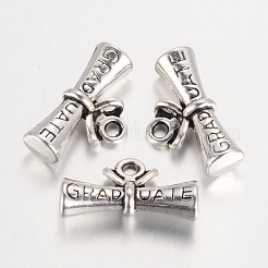 Tibetan Style Alloy Degree Charms&nbsp;X-TIBEP-35076-AS-NR