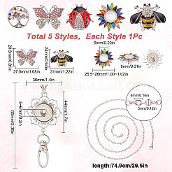 DIY Office Lanyard ID Badges Holder Necklace Making Kit&nbsp;DIY-SC0021-45