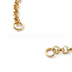 Handmade 304 Stainless Steel Rolo Chain Bracelets Making Accessories&nbsp;AJEW-JB01026-03