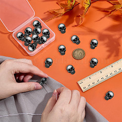 24Pcs 1-Hole Alloy Shank Buttons&nbsp;BUTT-PH0001-81B