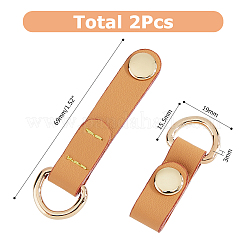 Leather Short Suspension Clasps&nbsp;PURS-WH0008-13B