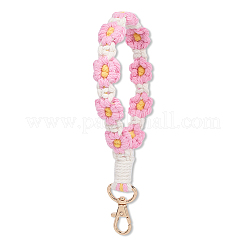 Flower Handmade Beaded Keychain&nbsp;KEYC-WH20003-03B