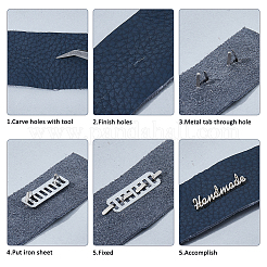 16Pcs Word Alloy Handmade Label Tags&nbsp;FIND-PH0060-37P
