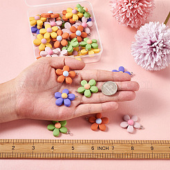 40Pcs 5 Colors Resin Pendants&nbsp;RESI-TA0001-40