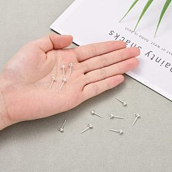 925 Sterling Silver Ear Stud Findings&nbsp;X-STER-K167-042C-S