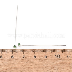 Brass Micro Pave Cubic Zirconia Stud Earring Findings&nbsp;CU-CBA4618-01P-05