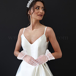 Polyester Mesh Gloves for Lady Girls&nbsp;AJEW-WH20018-307A