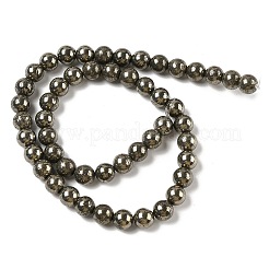 Natural Pyrite Beads Strands&nbsp;G-A250-A01-01