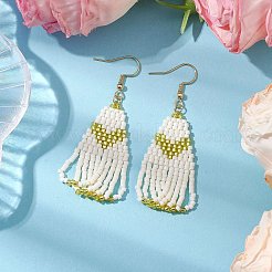 304 Stainless Steel with Glass Dangle Stud Earring&nbsp;EJEW-MZ00179-02